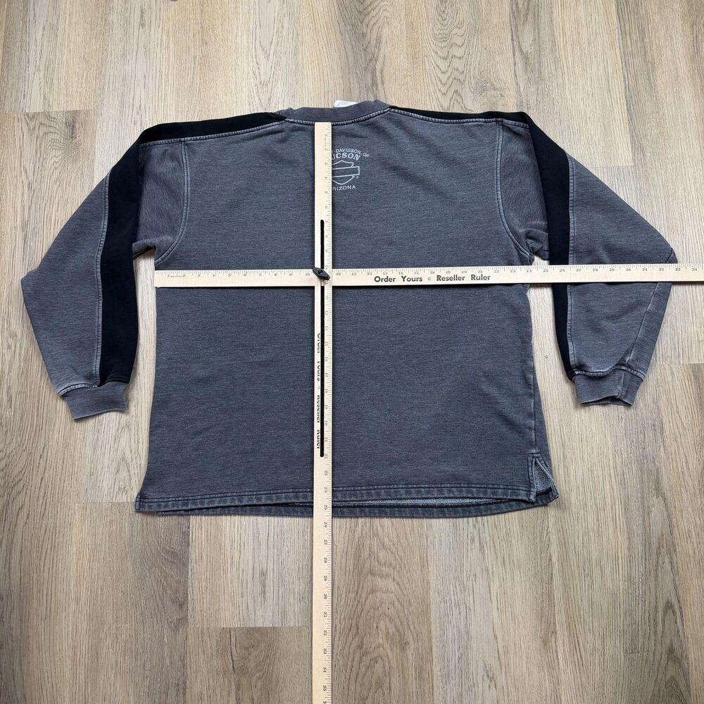 Harley-Davidson Sweatshirt Mens Large Gray Tucson Arizona Fleece Pullover - Picture 10 of 13